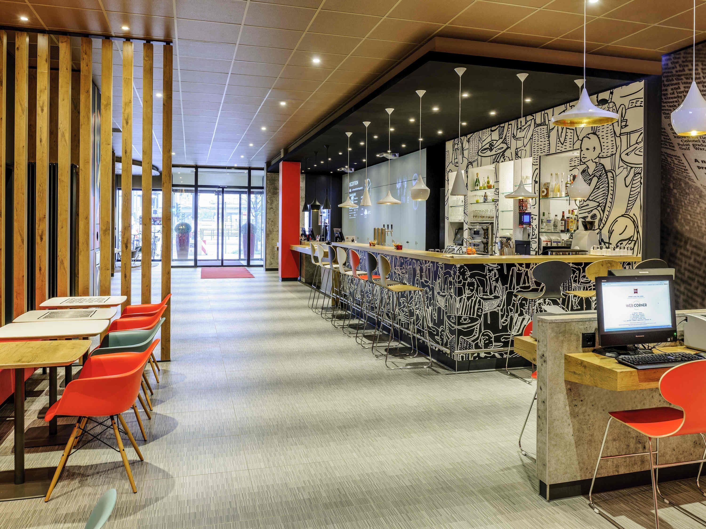 hypo-allergenic bedding, desk, laptop workspace, blackout curtains