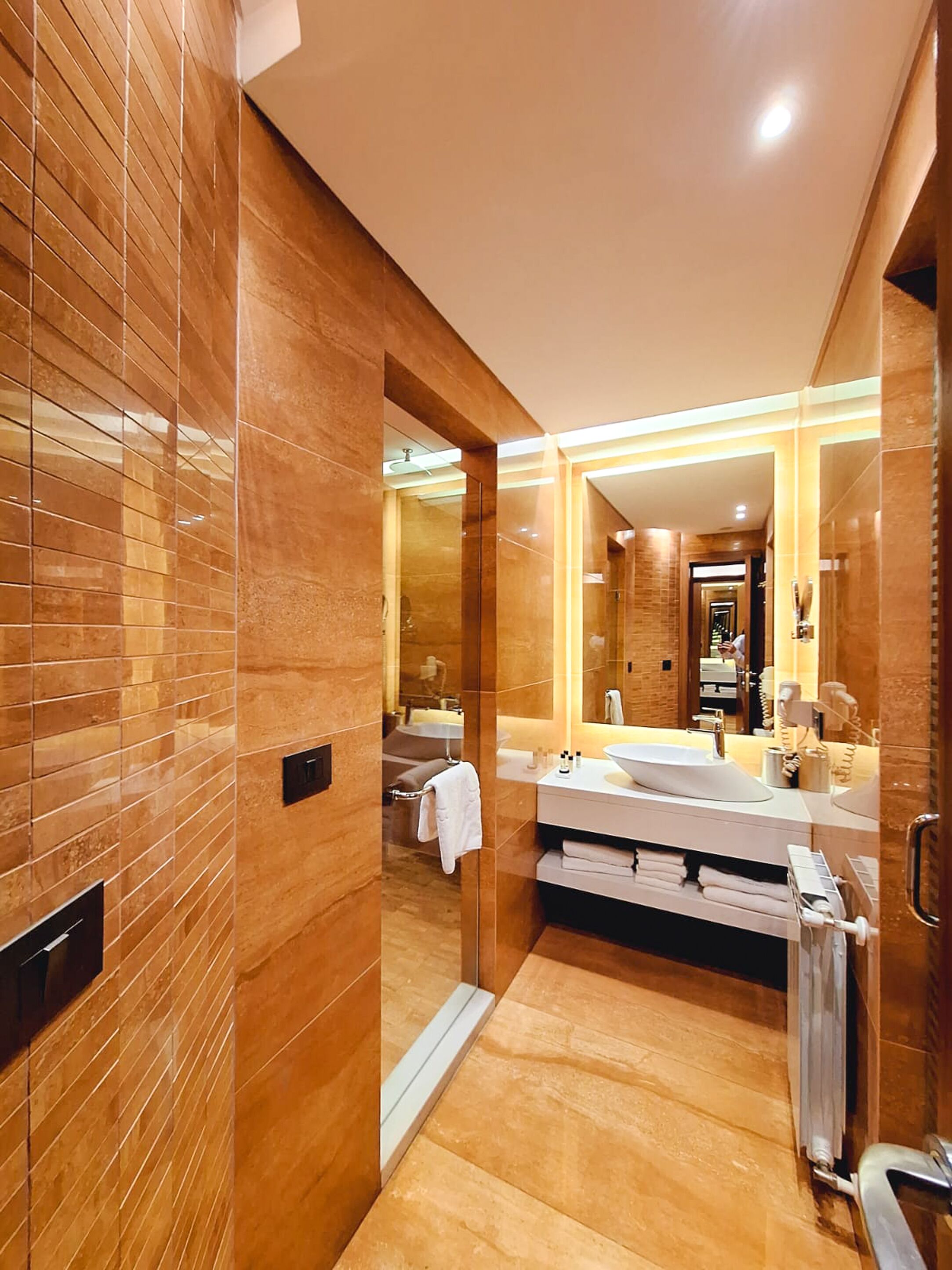 executive room, 1 king bed, partial ocean view | bathroom | free toiletries, hair dryer, bathrobes, slippers