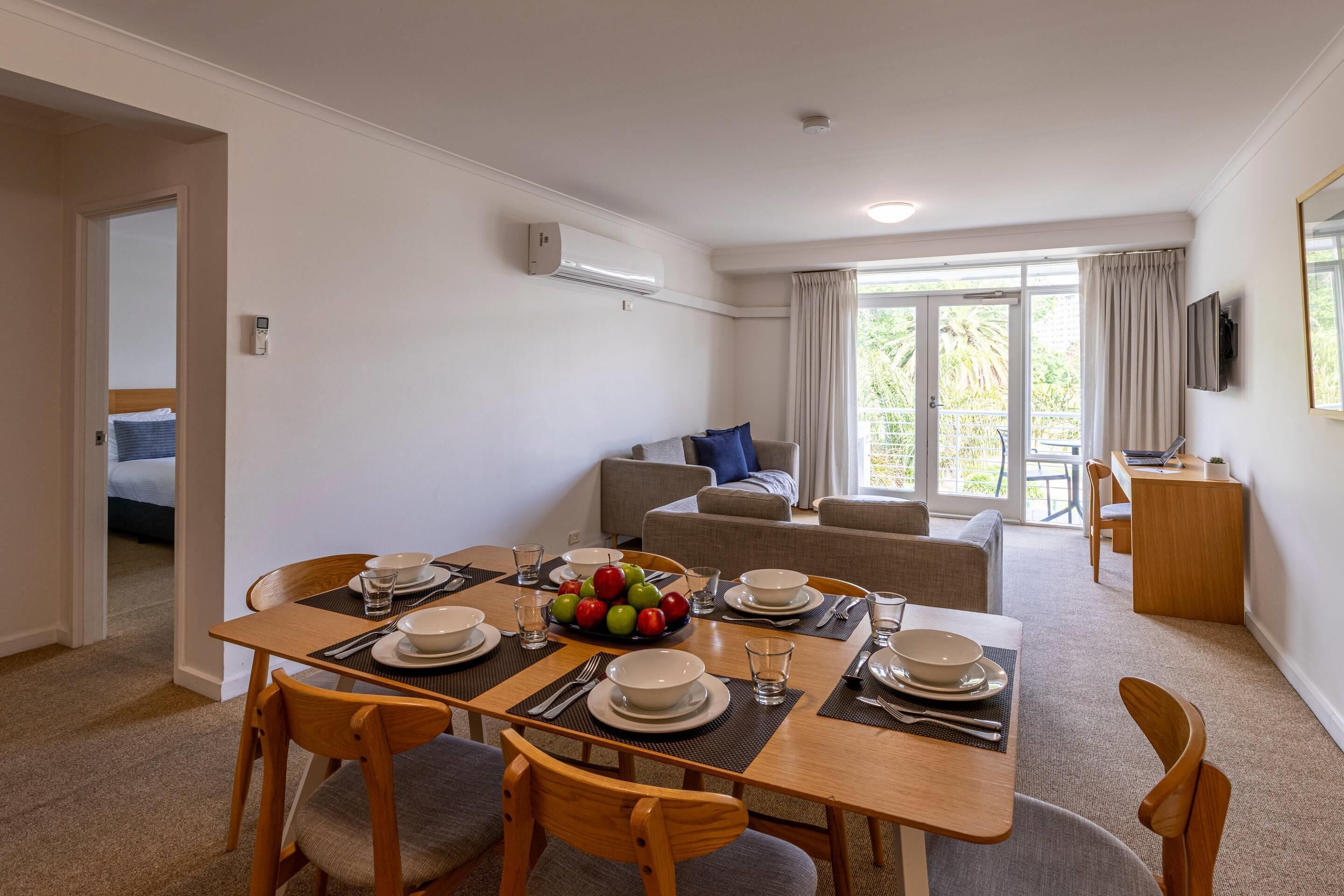 Suite, 2 Queen Beds, Non Smoking (Efficiency) | Blackout drapes, iron/ironing board, cribs/infant beds, rollaway beds