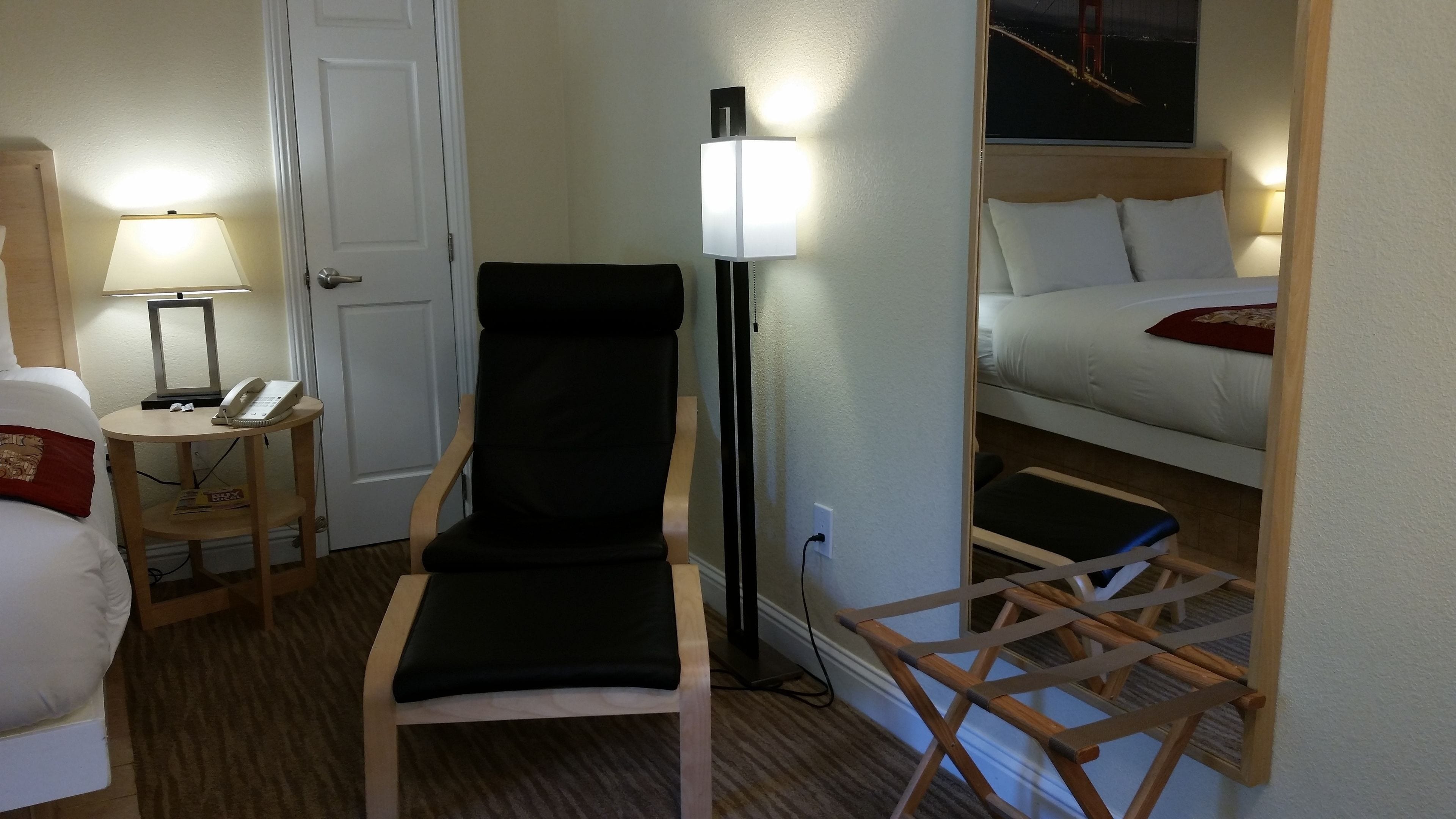 deluxe room, 2 double beds | desk, iron/ironing board, free cots/infant beds, free wifi