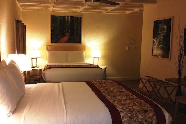 Deluxe Room, 2 Double Beds | Desk, iron/ironing board, free cots/infant beds, free WiFi