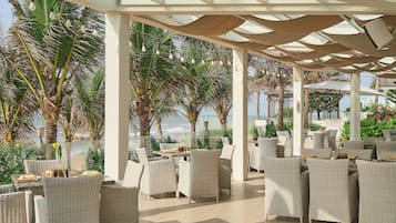 Breakfast, lunch, dinner served; international cuisine, beach views