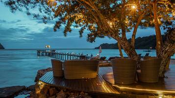 Front of property – evening/night