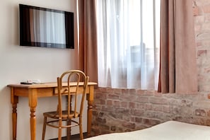Individually decorated, individually furnished, desk, blackout drapes