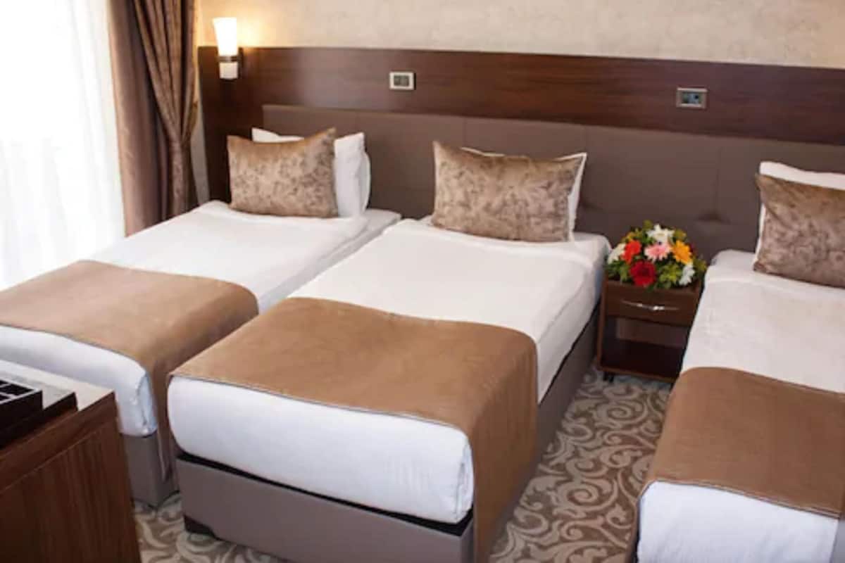 Ropa de cama de alta calidad y minibar 