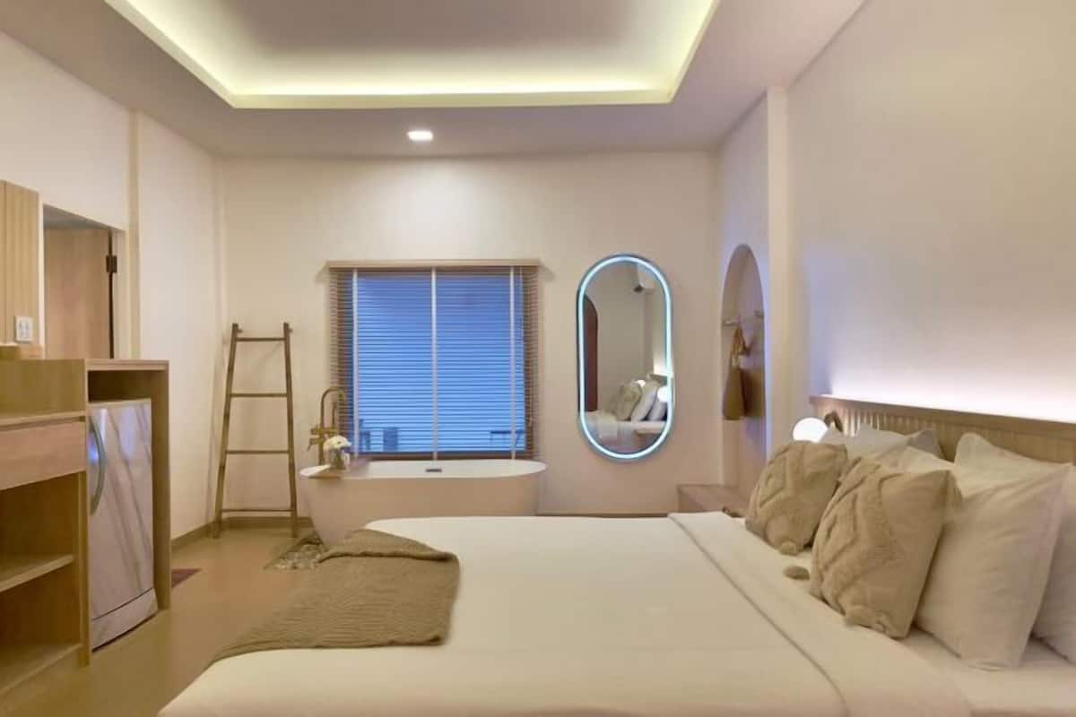1 habitación, camas extra y ropa de cama