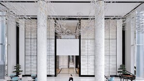 A spacious lobby with high ceilings, marble columns, and a grand piano. - Niccolo Chengdu (Chengdu)