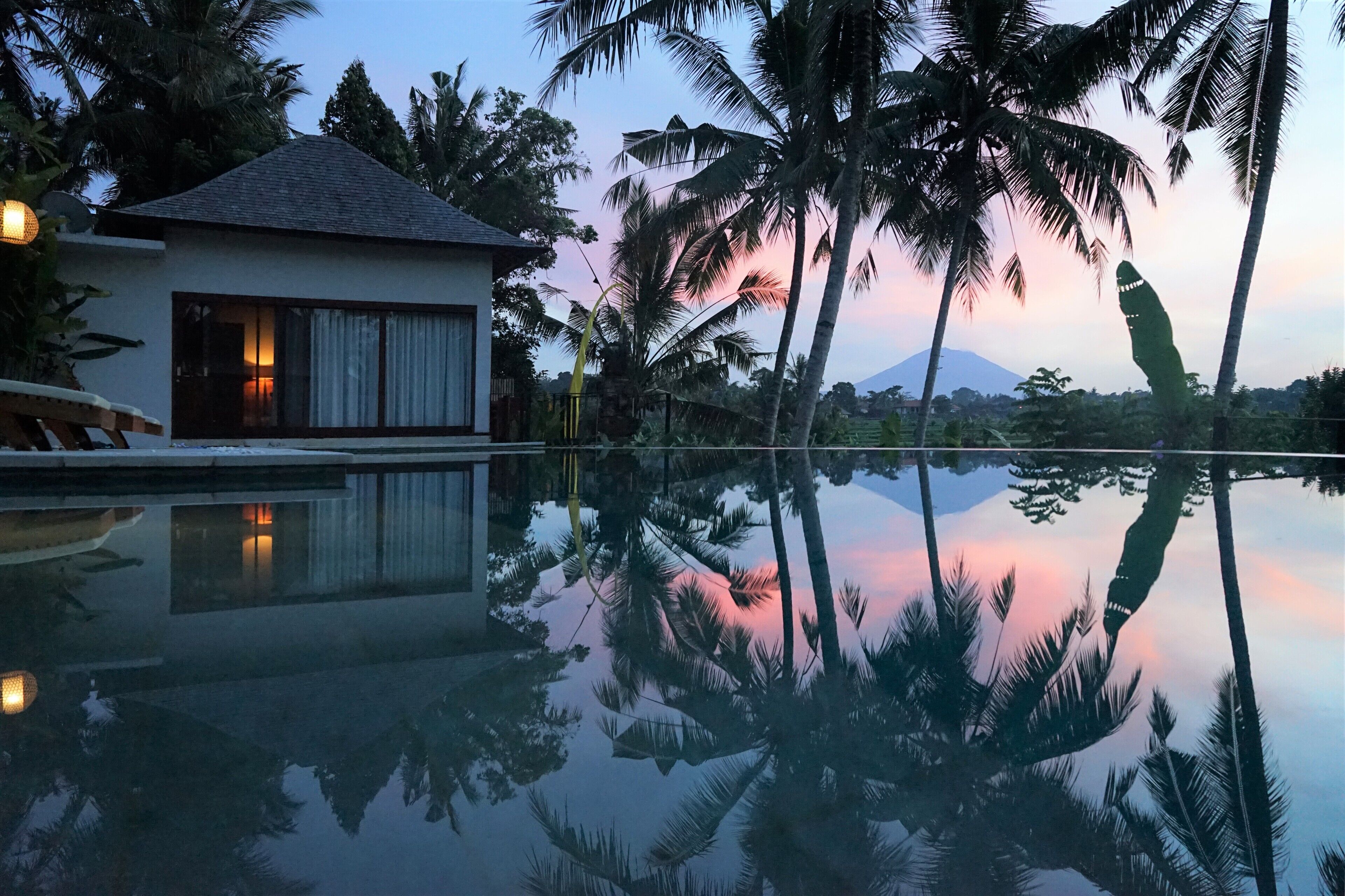 royal four bedroom pool villa with rice field view | lake view