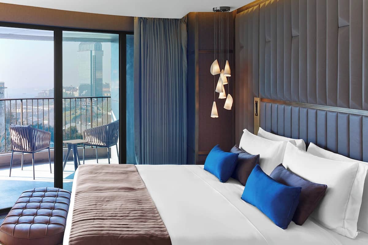 premium bedding, down duvets, tempur-pedic beds, minibar