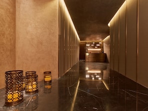 Salas de tratamientos para parejas, sauna, baño turco