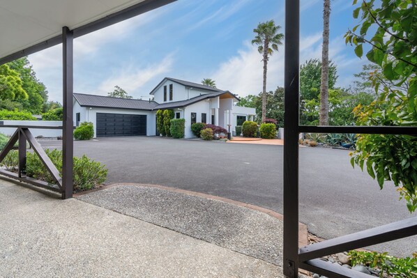 Útsýni yfir garðinn