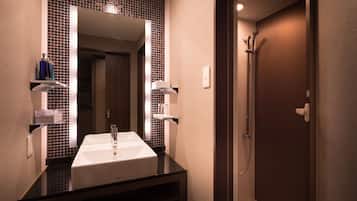 Twin Room A, Non Smoking | Bathroom | Free toiletries, hair dryer, slippers, bidet