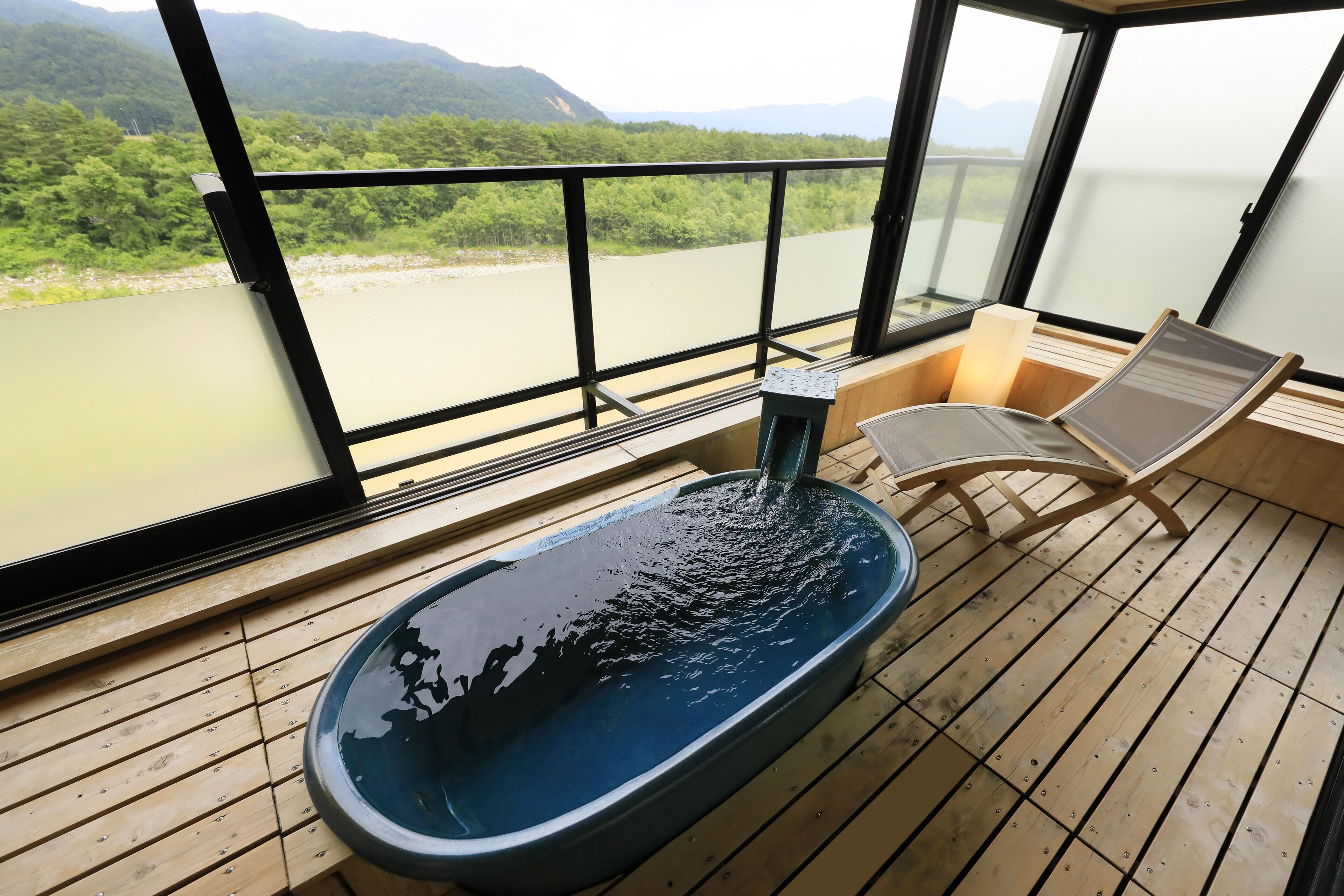 Japanese Style Room with Outdoor Bath, Non Smoking | In-room safe, bed sheets