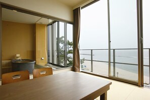 	Deluxe Ocean View & Spa with Private Bath, Smoking (50 sqm) | View from room - Bayside Square Kaike Hotel (Yonago)