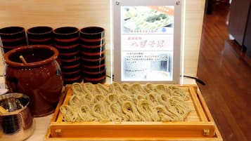 Daily buffet breakfast for a fee