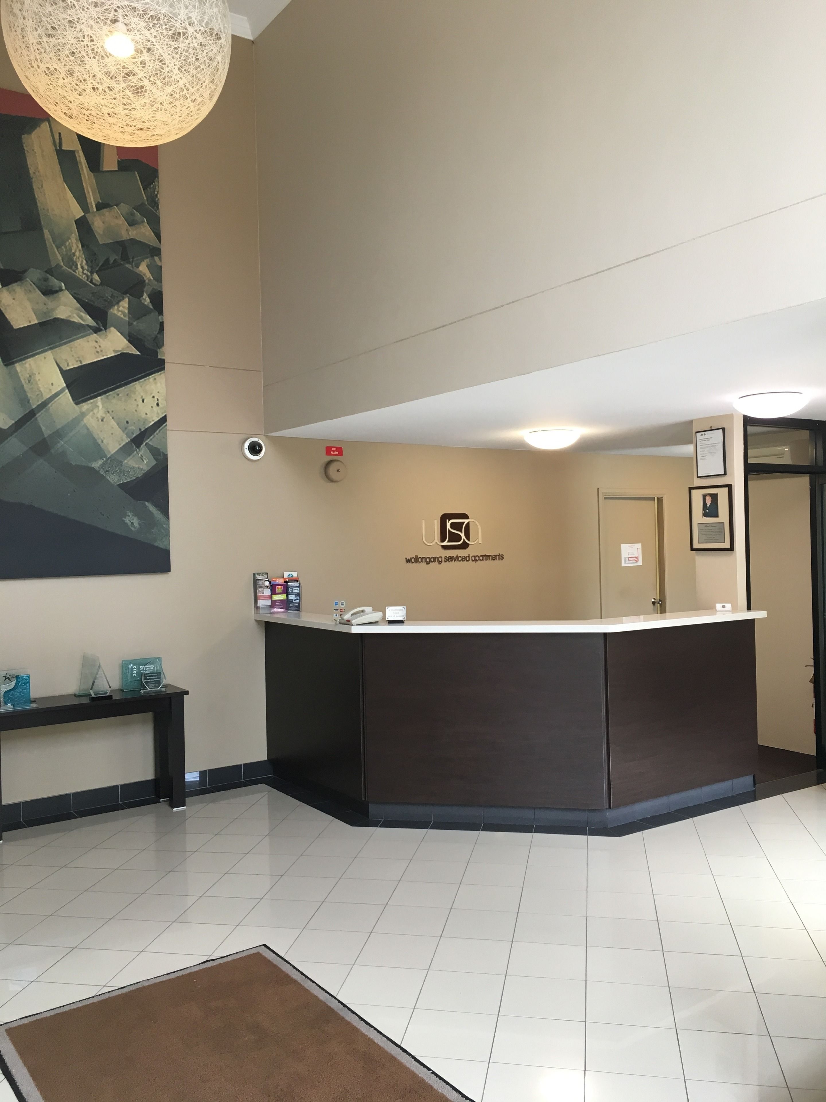 Interior entrance