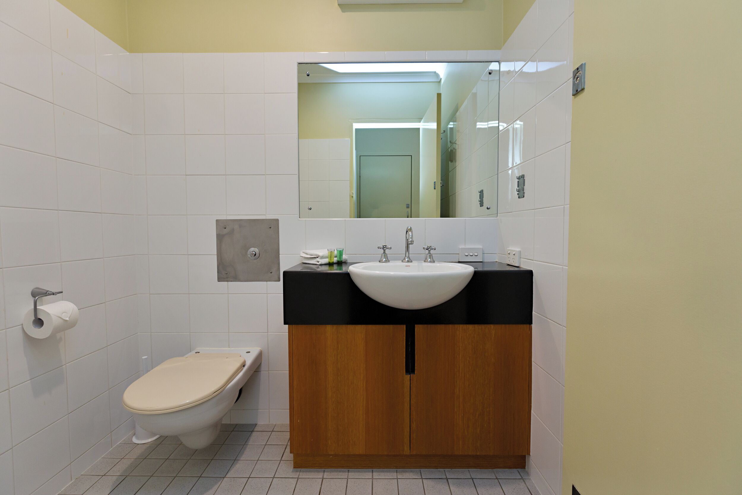 standard room (king suite) | bathroom | shower, free toiletries, hair dryer, towels