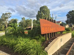Vue sur la campagne depuis l’hébergement