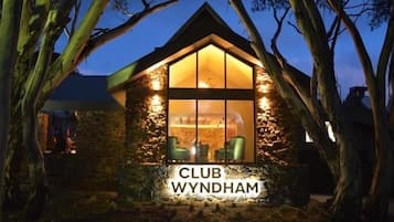 Front of property – evening/night
