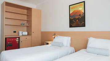 Kamar Twin | Setrika/meja setrika, Wi-Fi gratis, dan seprai linen