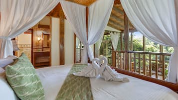 1 Bedroom River View | 1 quarto, roupas de cama premium, cofres nos quartos, roupa de cama