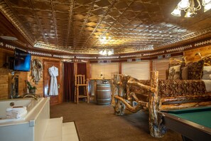 Room (Jesse James Hideout) | Premium bedding, individually decorated, individually furnished