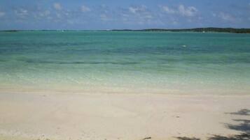 Private beach, sun loungers, beach umbrellas, beach towels