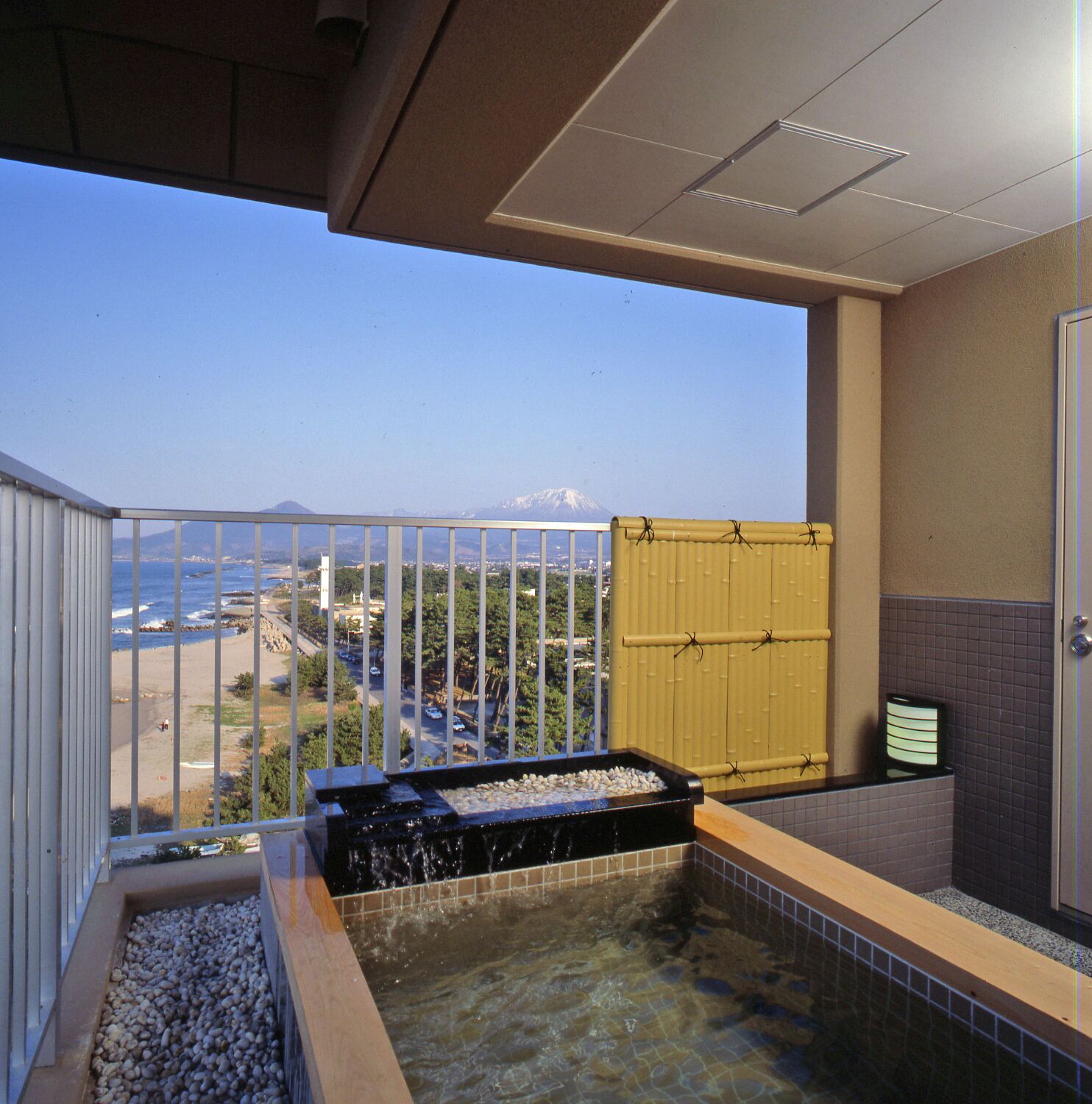 japanese style room for 6 people with sea view open-air bath | bathroom | free toiletries, hair dryer, slippers, electronic bidet