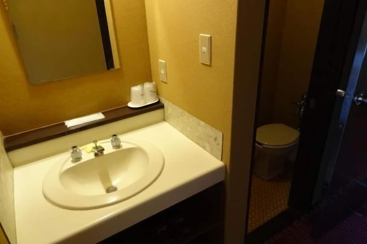 Bathroom | Combined shower/tub, slippers, towels