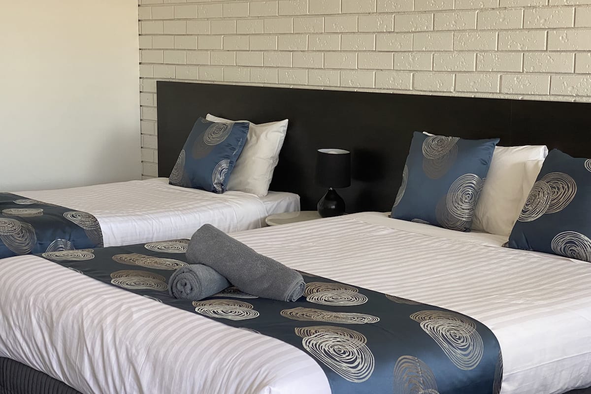 Habitación con 2 camas individuales | Tabla de planchar con plancha, wifi gratis, ropa de cama