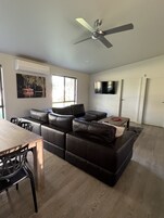 Cabana família, 3 quartos, vista para o jardim, no jardim | Área de estar