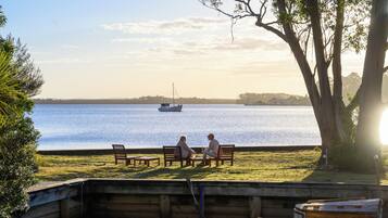 Vue depuis lâhĂ©bergement