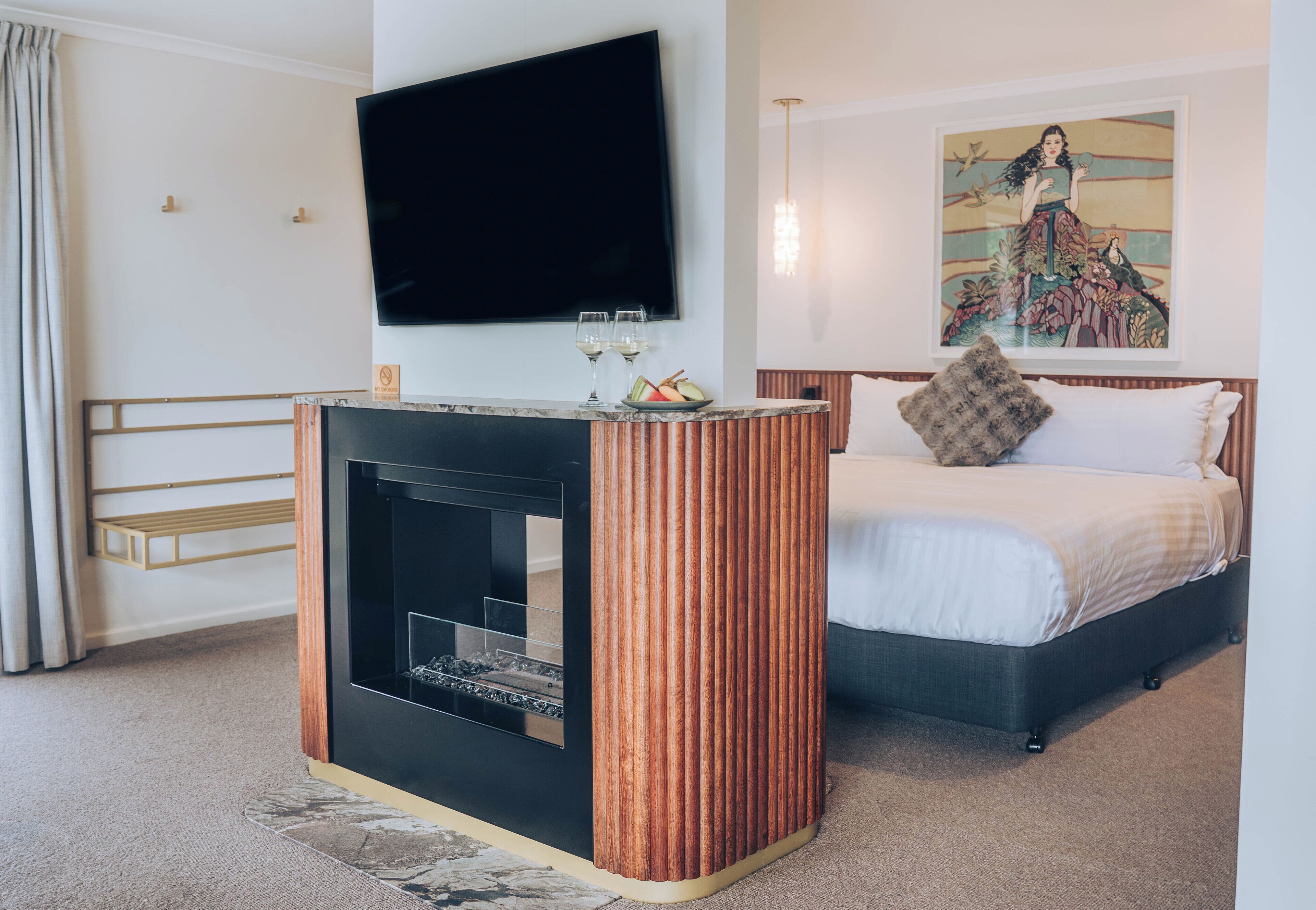 Luxury-Suite, 1 Schlafzimmer, Whirlpool, Meerblick (spa ensuite) | Wohnbereich