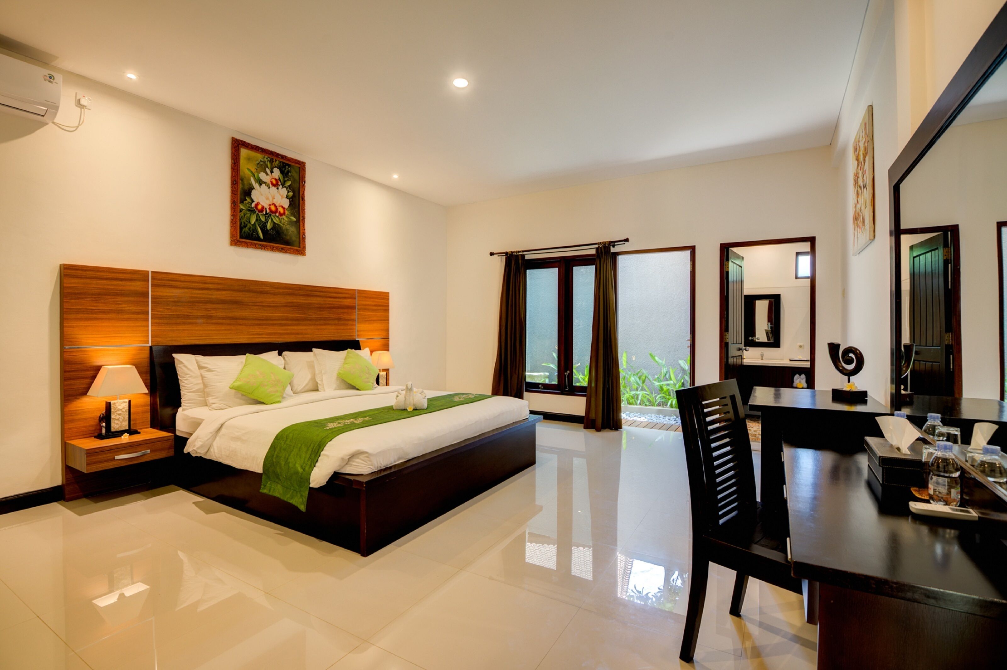 deluxe villa, 2 bedrooms, private pool | in-room safe, desk, iron/ironing board, free wifi