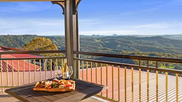 Vue depuis lâhĂ©bergement