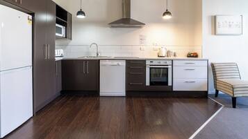 Two-Bedroom Apartment - First Floor Stairs | Private kitchen