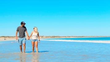 Vlak bij het strand