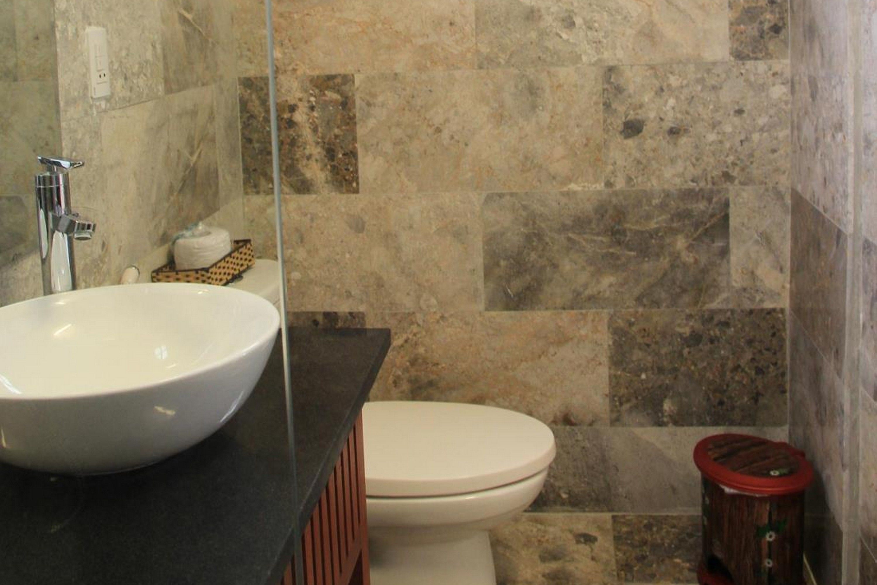 shower, slippers, bidet, towels