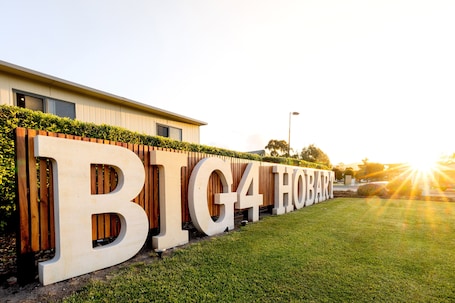 Front of property. BIG4 Hobart Airport Tourist Park