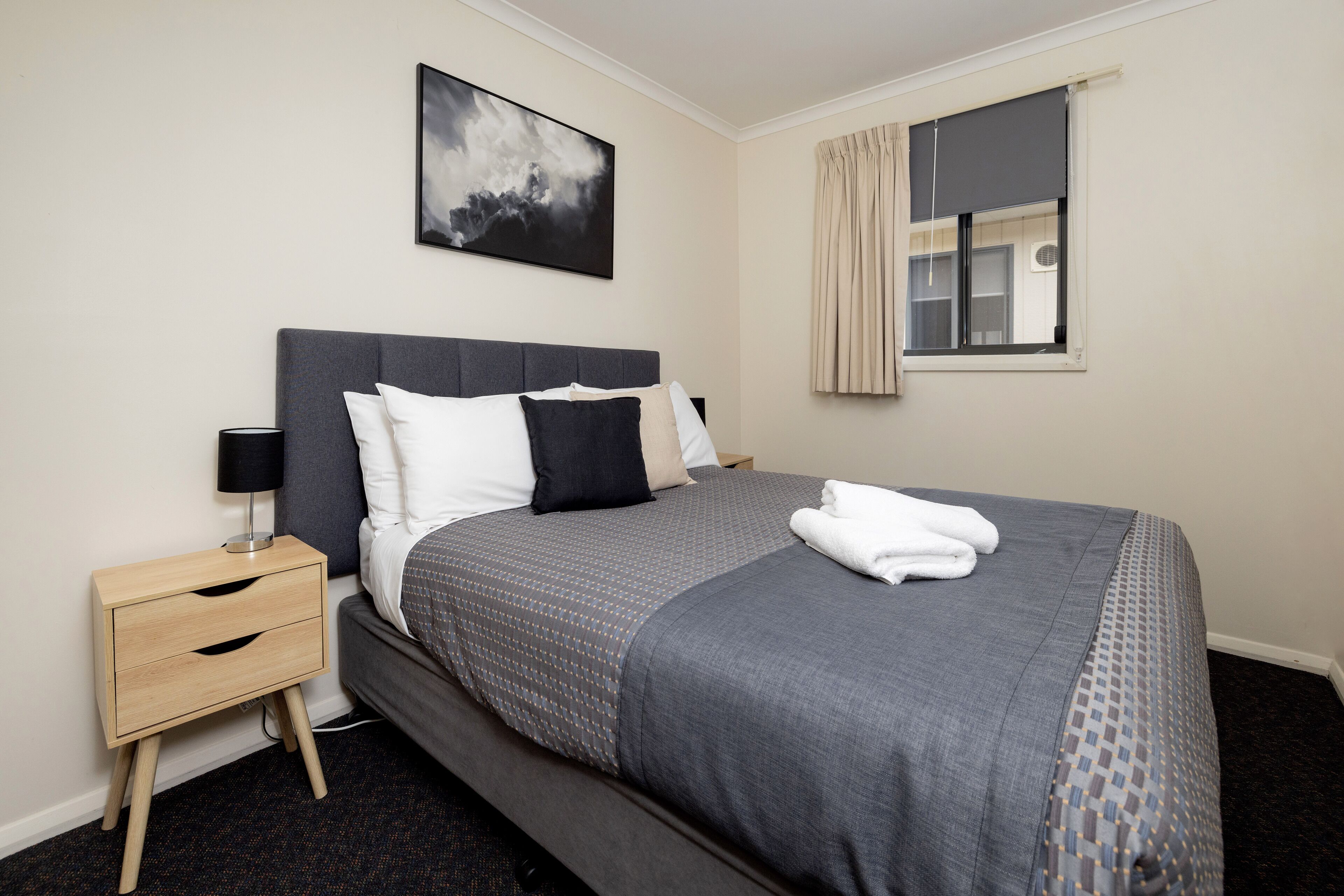 Two Bedroom Cabin - Pittwater | Blackout drapes, soundproofing, free cribs/infant beds, free WiFi