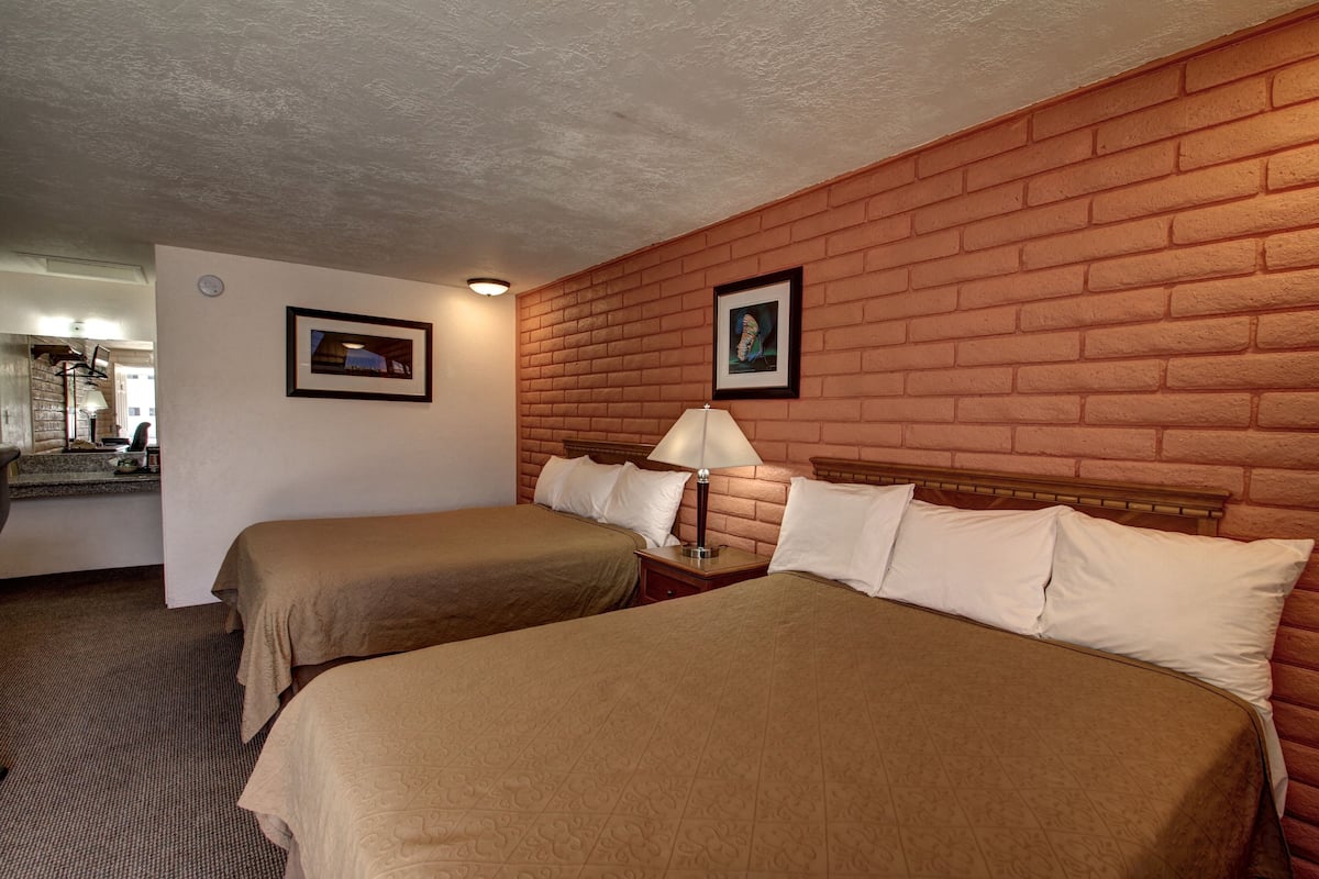 Standard Room, 2 Queen Beds | Desk, iron/ironing board, WiFi (free), bed sheets