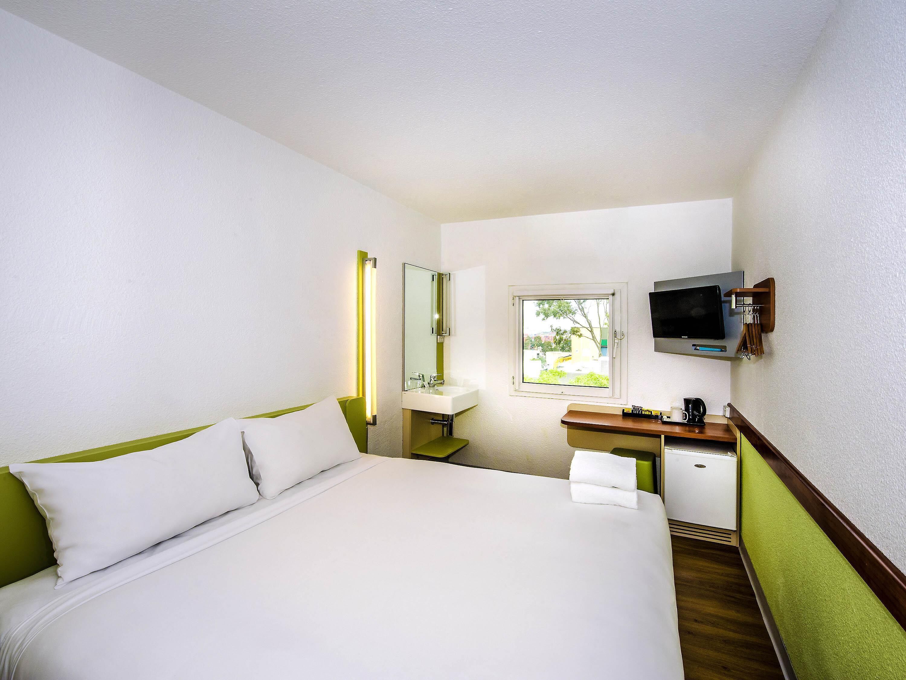 Premium bedding, desk, free WiFi, bed sheets