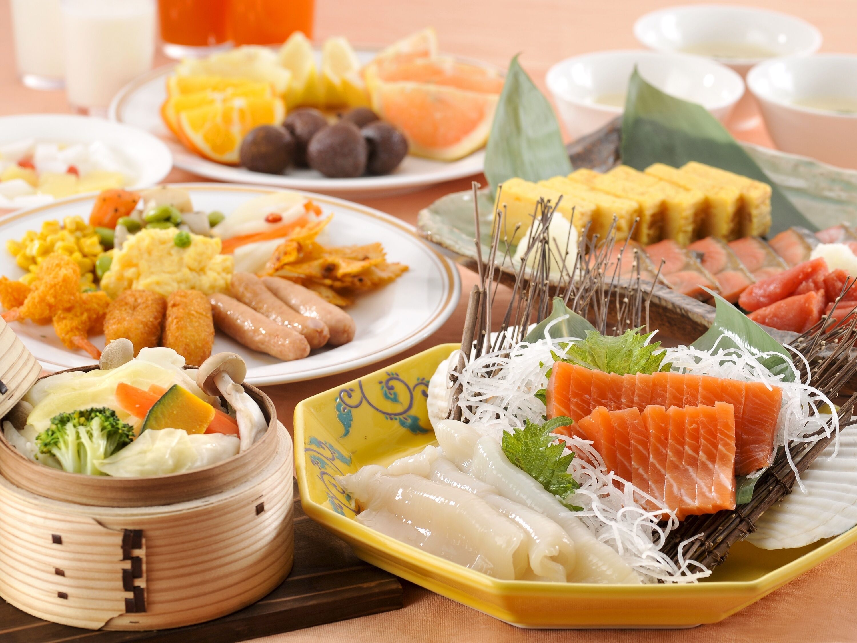 朝食ビュッフェ
