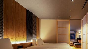 Premium bedding, down duvets, in-room safe, desk