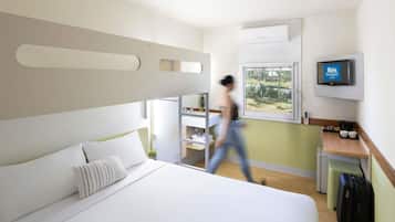 Room, Multiple Beds | Desk, soundproofing, free WiFi, bed sheets