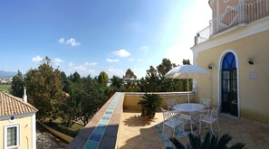 Suite – basic, 1 dobbeltseng, terrasse, fjellutsikt | Terrasse/patio