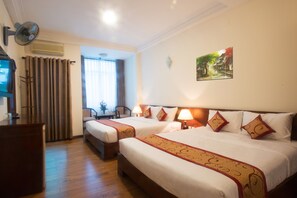 Family Suite, City View | Premium bedding, pillow-top beds, minibar, in-room safe - Ngoc Minh Hotel (Ho Chi Minh City)