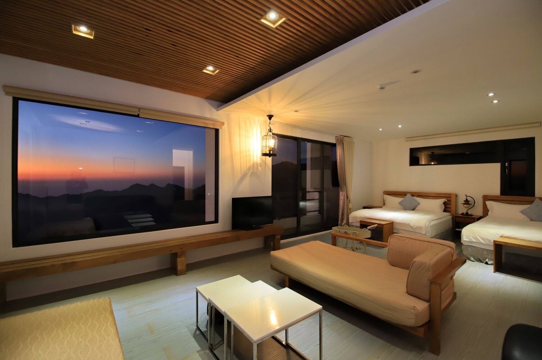 Modern style building- Deluxe Quadruple Room, 2 Queen Beds, Balcony  | Premium bedding, laptop workspace, soundproofing, free WiFi