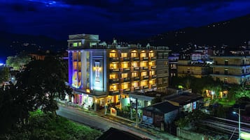 Front of property – evening/night