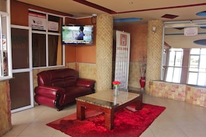 Sittområde i lobbyn